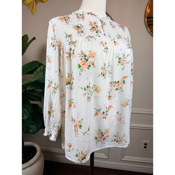 Cynthia Rowley, Long-sleeve floral peasant blouse, Medium - Picture 7 of 12